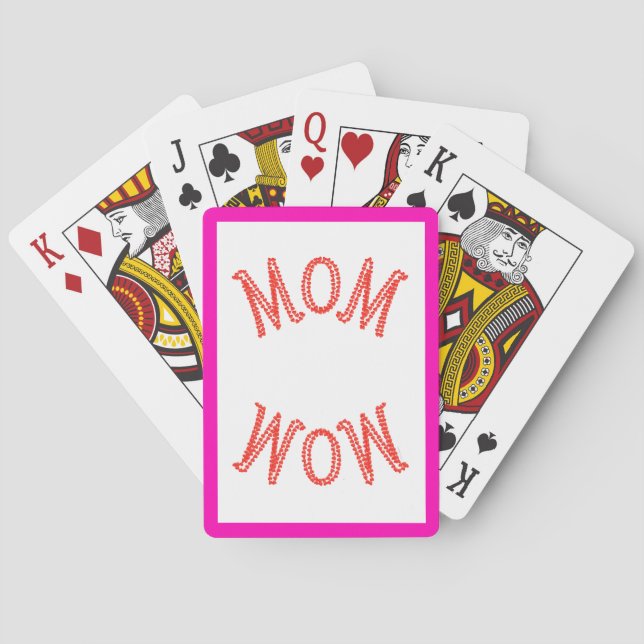 Mum Wow Playing Cards (Back)
