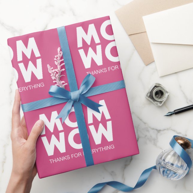 Mum, Wow! Wrapping Paper (Gifting)