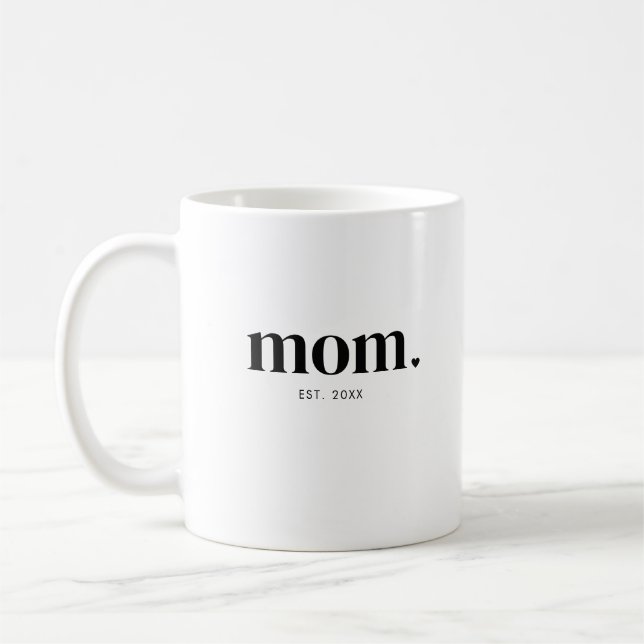 Mum Year Established Coffee Mug (Left)