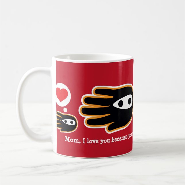 Mum You Are a Warrior Coffee Mug (Left)