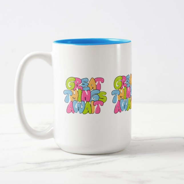 "Mum, You Are Her Wings" Two-Tone Mug – Beautiful  (Left)