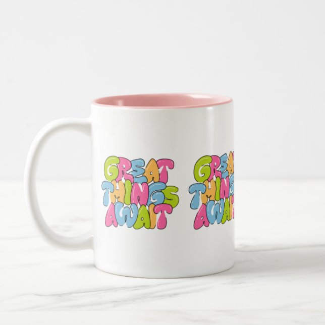 "Mum, You Are Her Wings" Two-Tone Mug – Beautiful  (Left)
