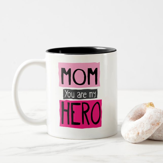 Mum You are my Hero Graphic Mug (With Donut)