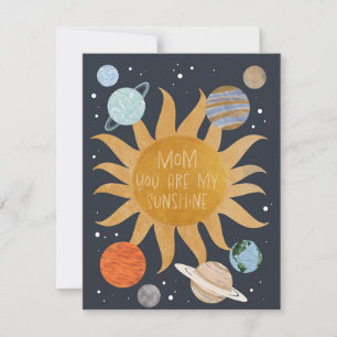 Mum you are my Sunshine Holiday Card