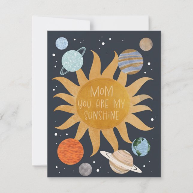 Mum you are my Sunshine Holiday Card (Front)