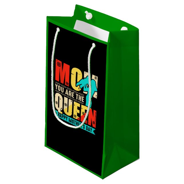 Mum You Are The Queen Small Gift Bag (Front Angled)