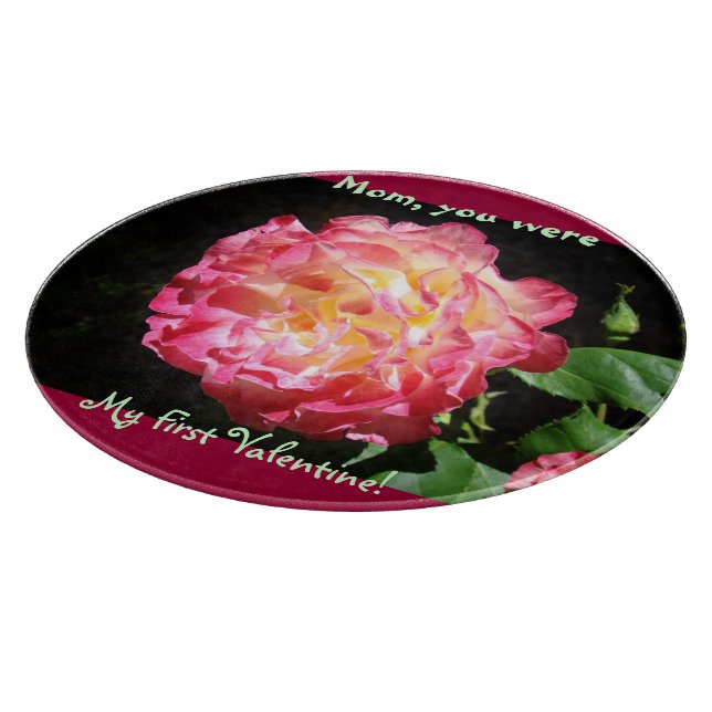 Mum you were My First Valentine cutting Boards (Corner)