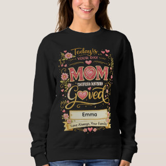 Mum You're Loved More Than You Know Custom Names Sweatshirt