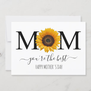 Mum You're The Best Mothers Day Personalised Card