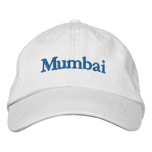 Mumbai City Bold Text Embroidered Hat