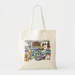 Mumbai City Doodle Tote Bag