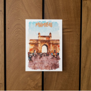 Mumbai Gateway of India Monument Postcard