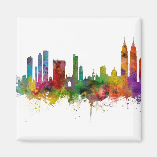 Mumbai Skyline India Bombay Magnet (Front)