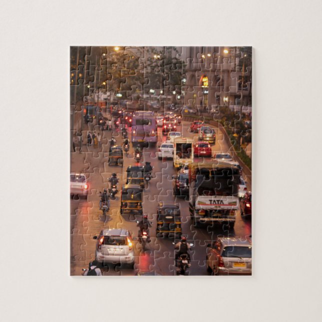Mumbai street jigsaw puzzle (Vertical)