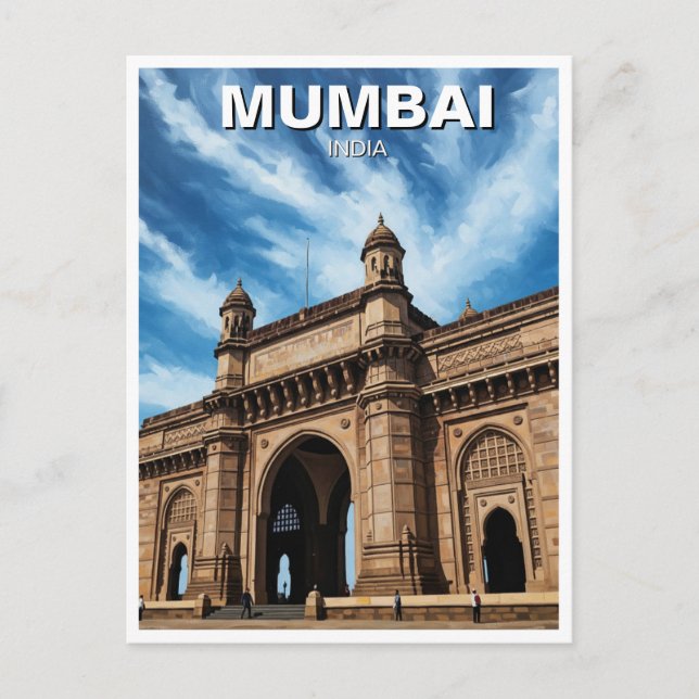 Mumbai Travel Souvenir Postcard (Front)
