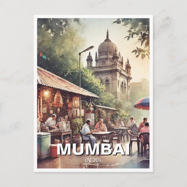 Mumbai Travel Souvenir Postcard (Front)