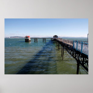 Mumbles pier and lifeboat stations, Swansea Poster