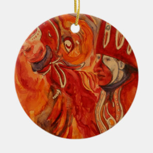 Mummers Parade Design Ceramic Tree Decoration