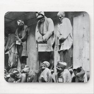 Mummies of catacomb in Palermo, Italy Mouse Mat