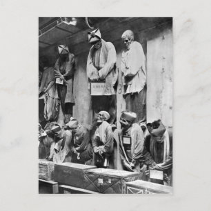 Mummies of catacomb in Palermo, Italy Postcard