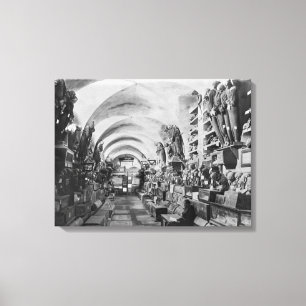 Mummies of catacomb of Palermo, Italy Canvas Print