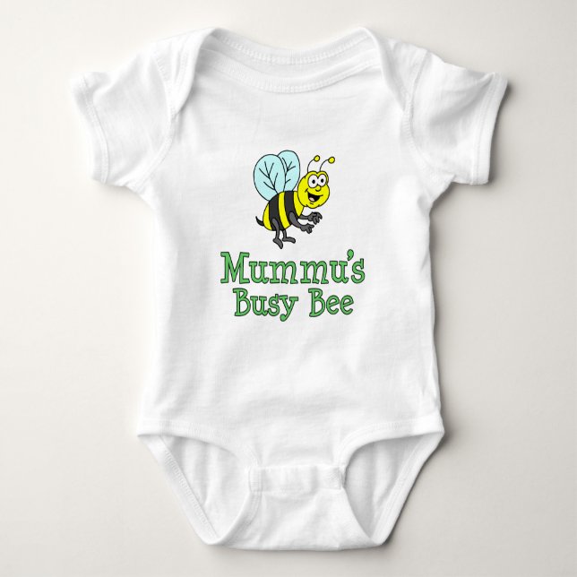 Mummu's Busy Bee Baby Bodysuit (Front)