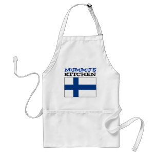 Mummu's Kitchen With Flag Of Finland Standard Apron