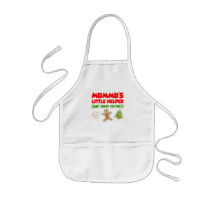 Mummu's Little Helper Christmas Cookies Kids Apron