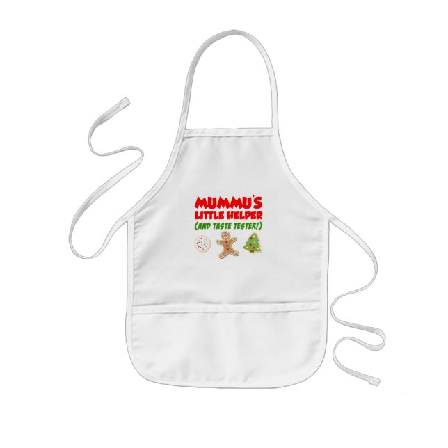 Mummu's Little Helper Christmas Cookies Kids Apron (Front)