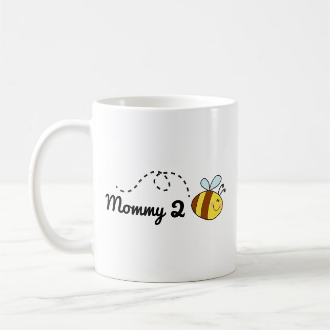 Mummy 2 Bee Coffee Mug (Left)