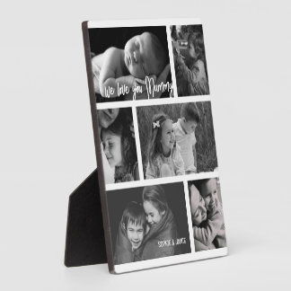 Mummy 6 Photo Collage Plaque