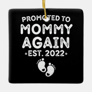 Mummy again est 2022 mother's day for new mum ceramic ornament