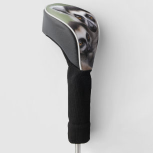 Mummy And Baby Lemur Cuddling, Golf Head Cover