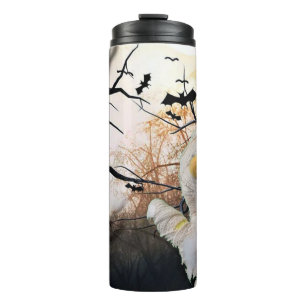 Mummy and Bats Halloween Thermal Tumbler