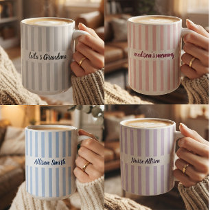 Mummy and Daddy Modern Script Mum and Dad Custom Coffee Mug