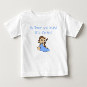 Mummy and Daddy's Boy Monkey Baby T-Shirt