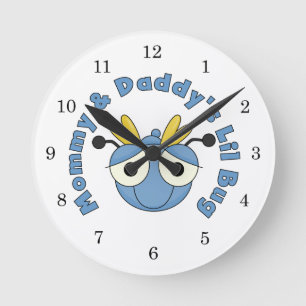 Mummy and Daddy's Lil Bug Round Clock