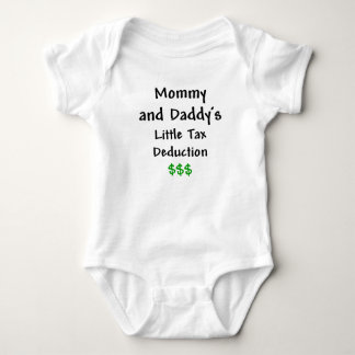 Mummy and Daddys  Little Tax Deduction $$$ Baby Bodysuit