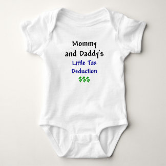 Mummy and Daddys  Little Tax Deduction Blue Baby Bodysuit