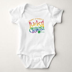 Mummy and Daddy's Lucky Charm One Piece Baby Bodysuit