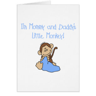 Mummy and Daddy's Monkey -Blue Tshirts and Gifts