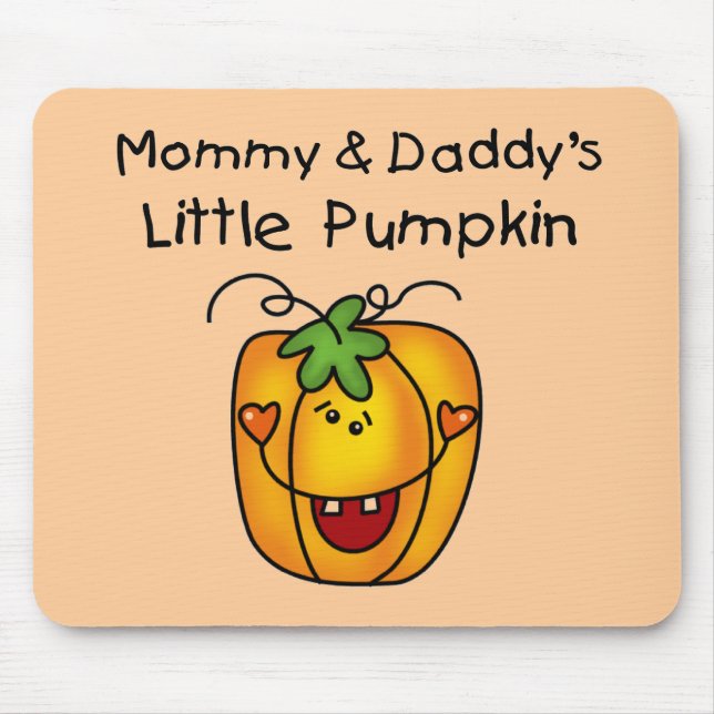 Mummy and Daddy's Pumpkin Tshirts and Gifts Mouse Mat (Front)