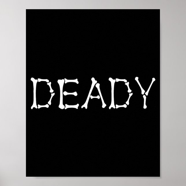 Mummy and Deady Funny Halloween Matching Couples Poster (Front)