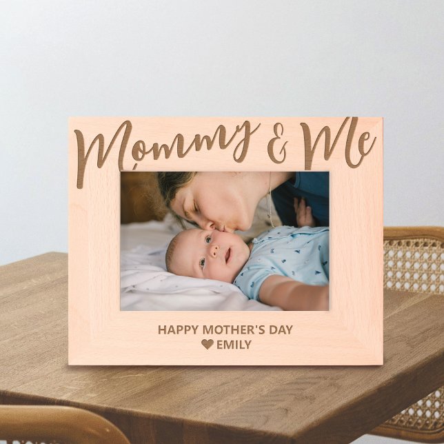 Mummy and Me Custom Engraved Mother's Day Frame (Creator Uploaded)