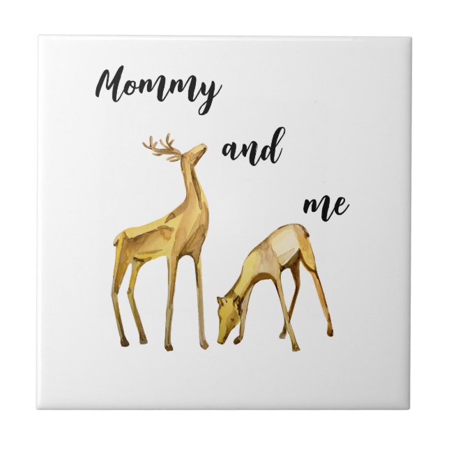 Mummy And Me Deer Tile (Front)
