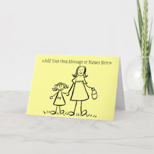 Mummy and Me Greeting Card (Customise Message)