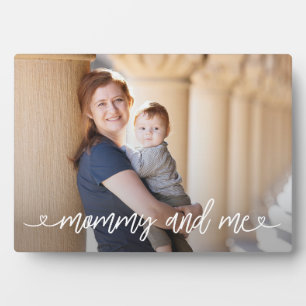 Mummy and Me Hearts Personalised Photo Plaque