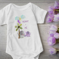 Mummy and Me | Lilac Mum and Baby Elephant