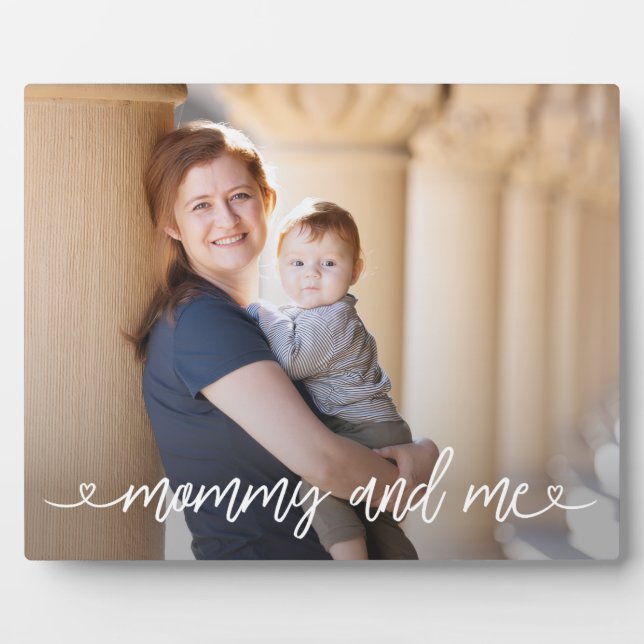 Mummy and Me Personalised Photo Plaque - Large (Front)