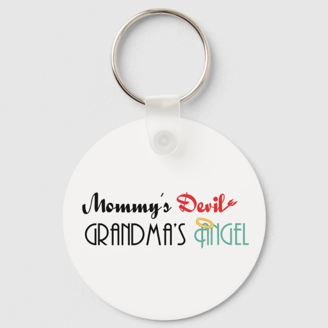 Mummy's Devil, Grandma's Angel Key Ring (Front)